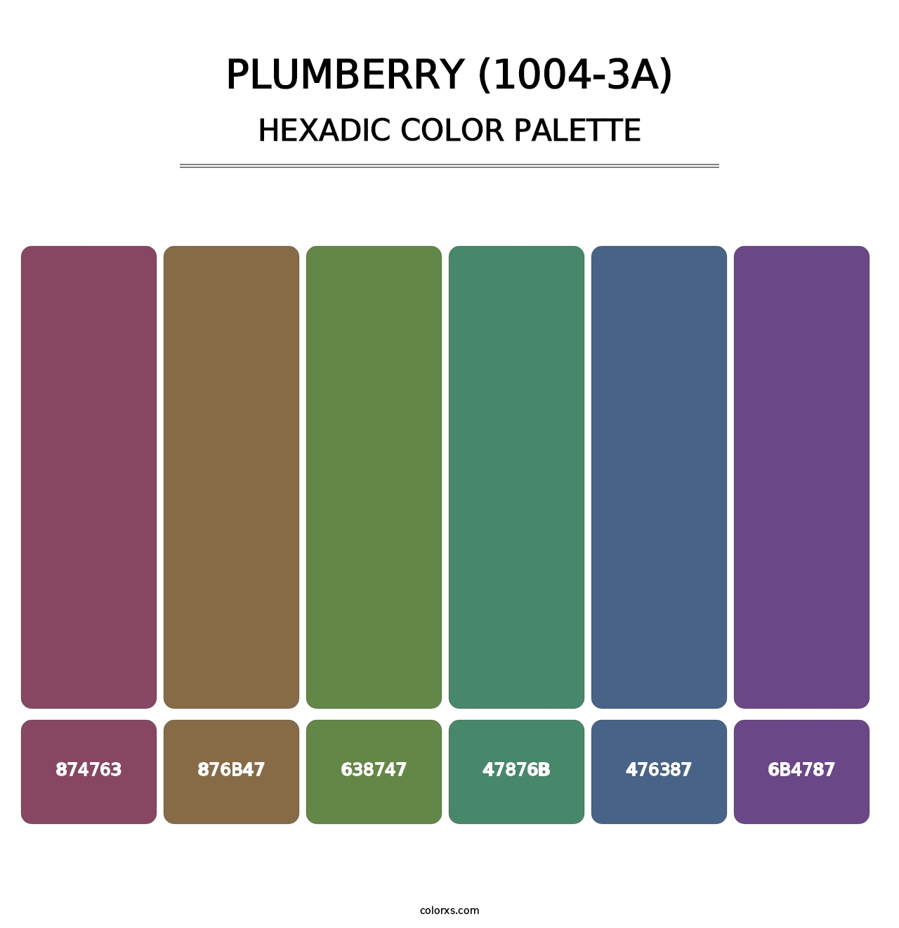 Plumberry (1004-3A) - Hexadic Color Palette