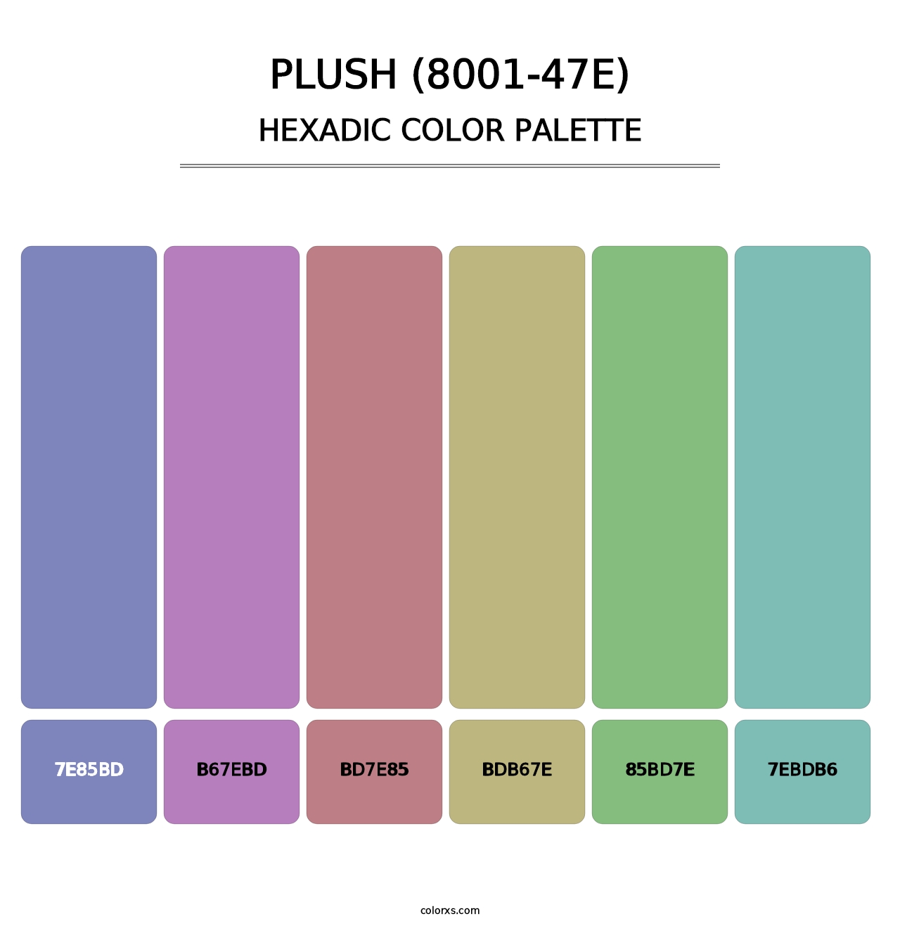 Plush (8001-47E) - Hexadic Color Palette