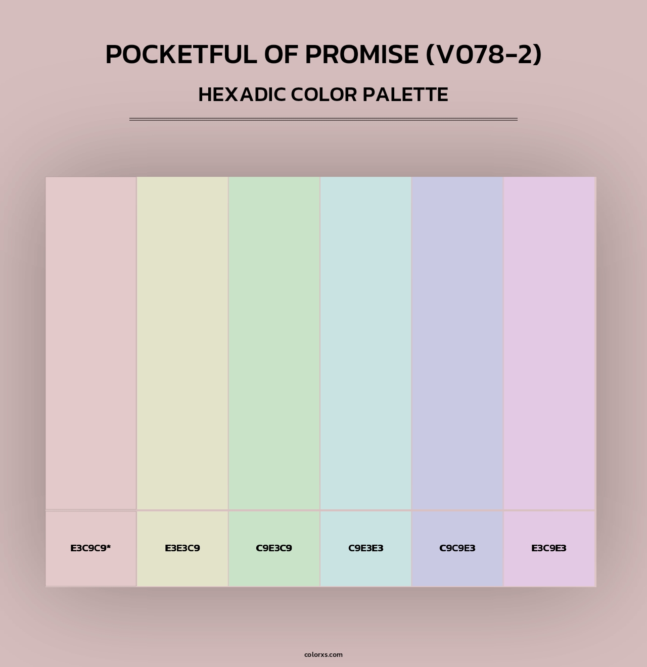 Pocketful of Promise (V078-2) - Hexadic Color Palette
