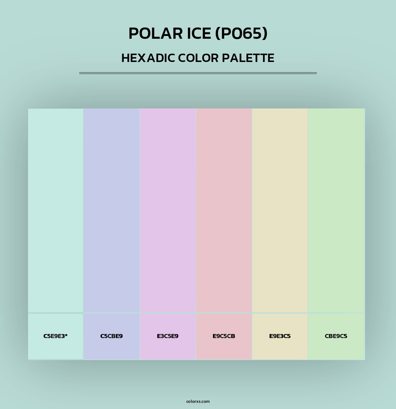 Polar Ice (P065) - Hexadic Color Palette