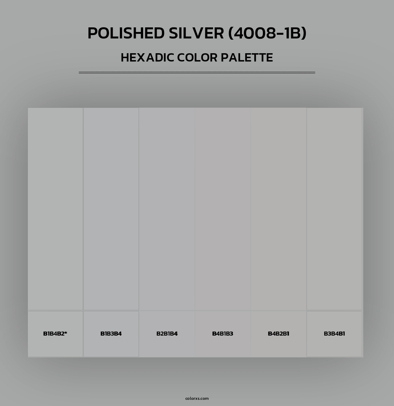 Polished Silver (4008-1B) - Hexadic Color Palette