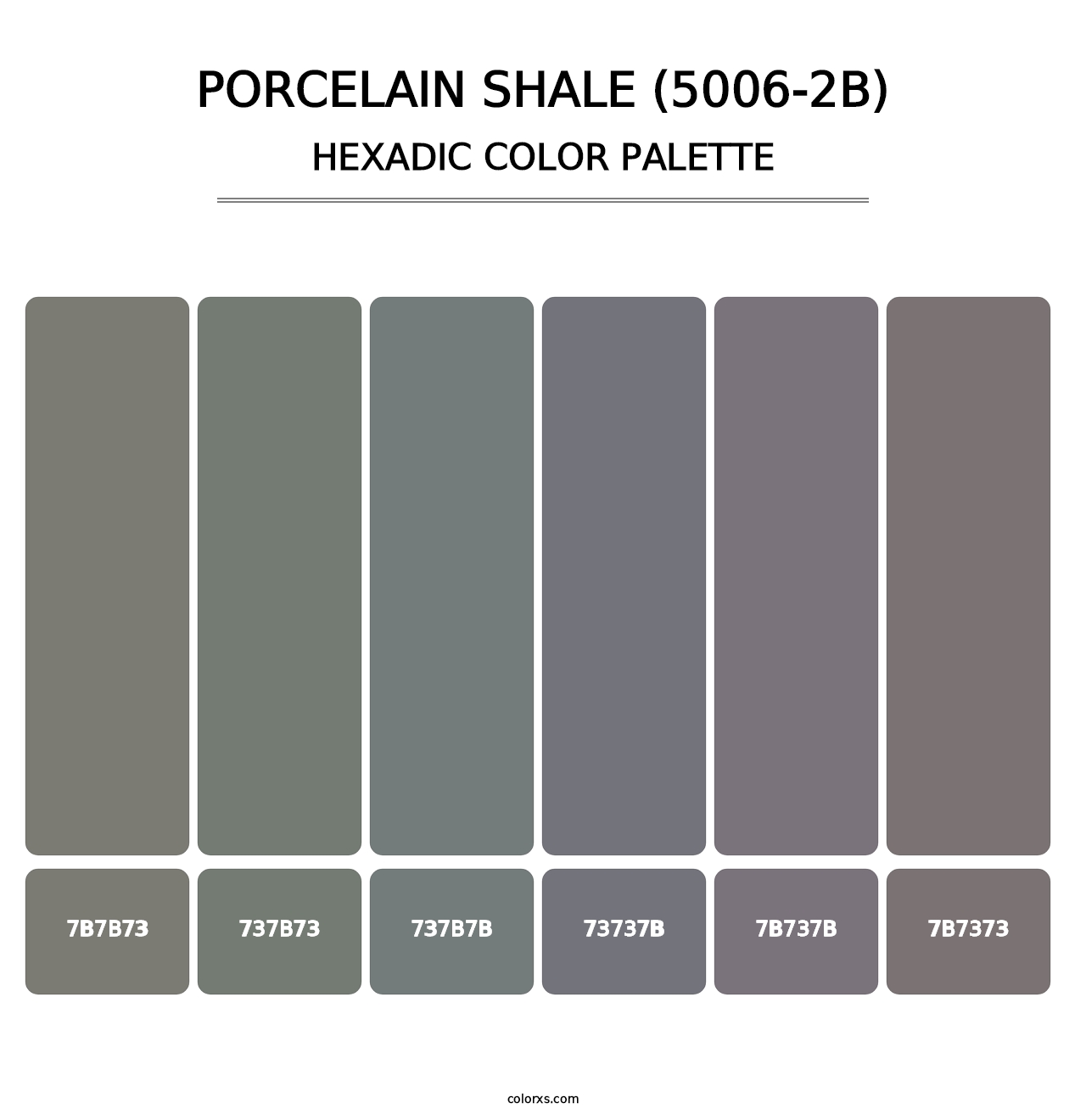 Porcelain Shale (5006-2B) - Hexadic Color Palette