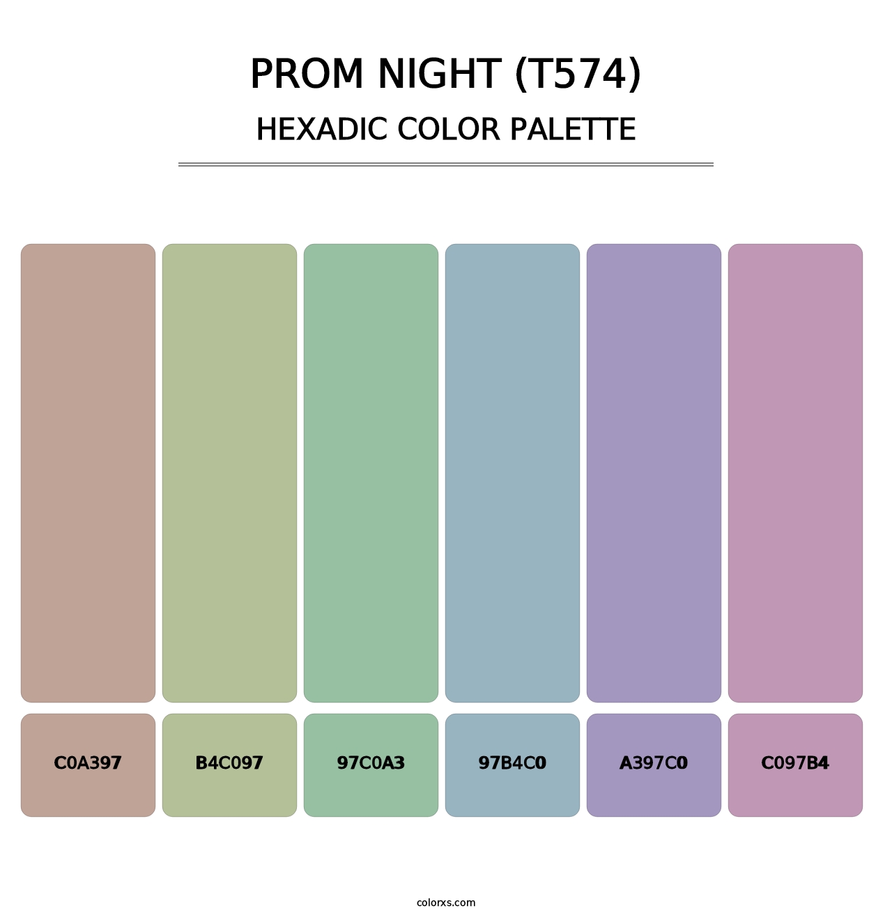 Prom Night (T574) - Hexadic Color Palette