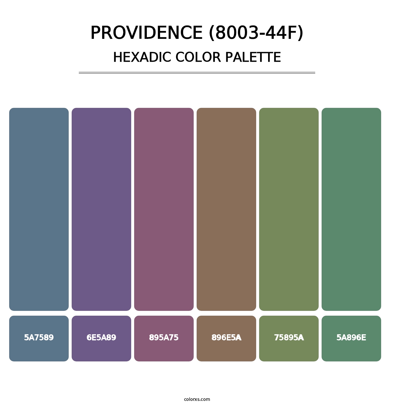 Providence (8003-44F) - Hexadic Color Palette