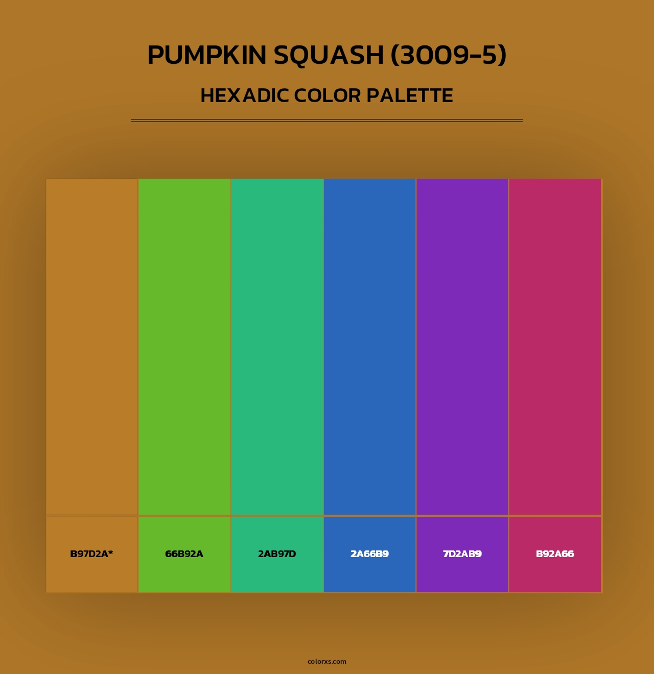 Pumpkin Squash (3009-5) - Hexadic Color Palette
