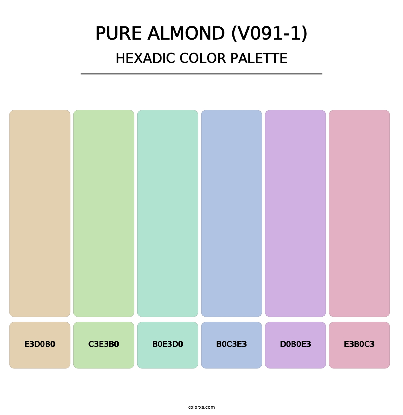 Pure Almond (V091-1) - Hexadic Color Palette