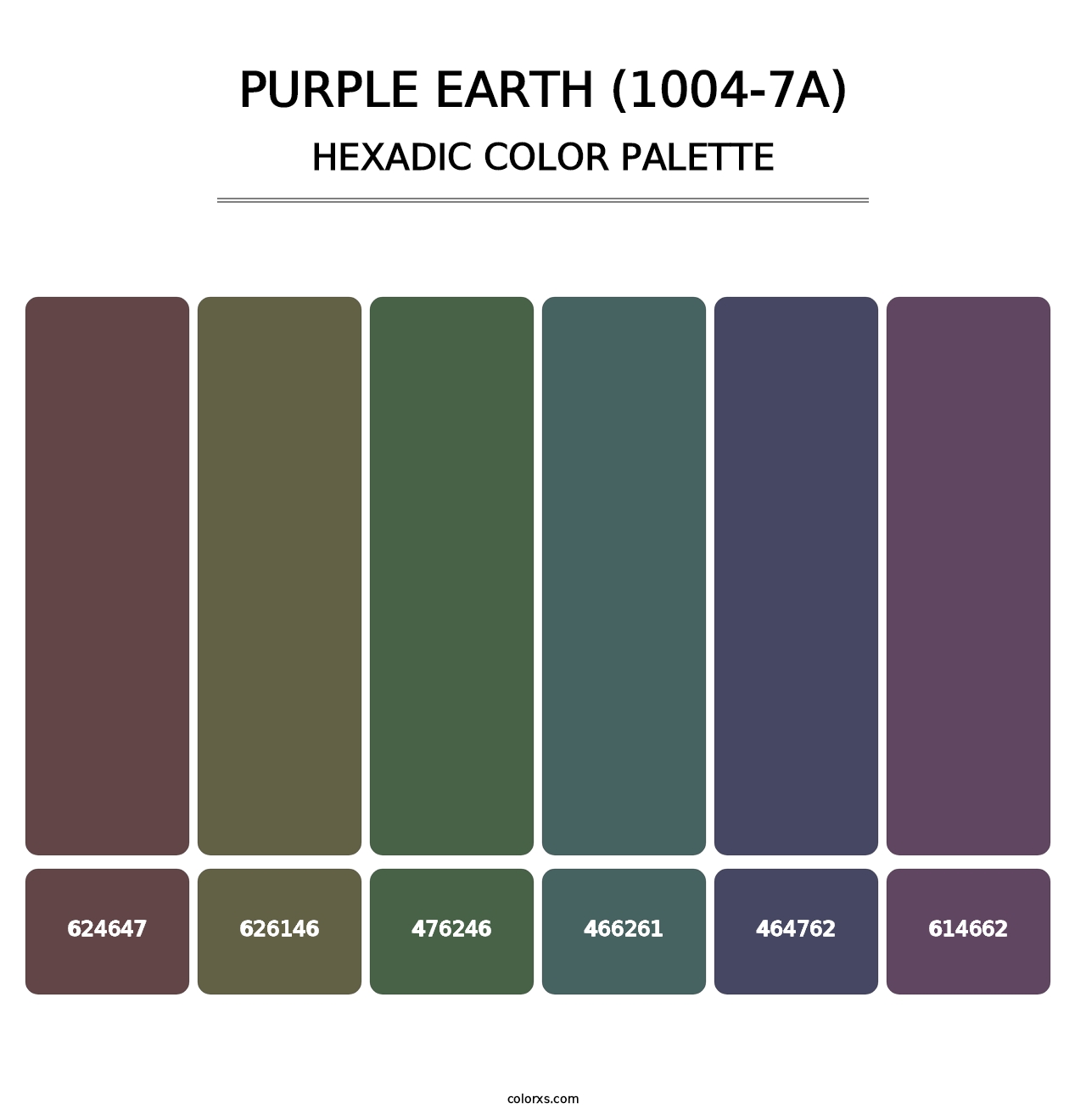 Purple Earth (1004-7A) - Hexadic Color Palette