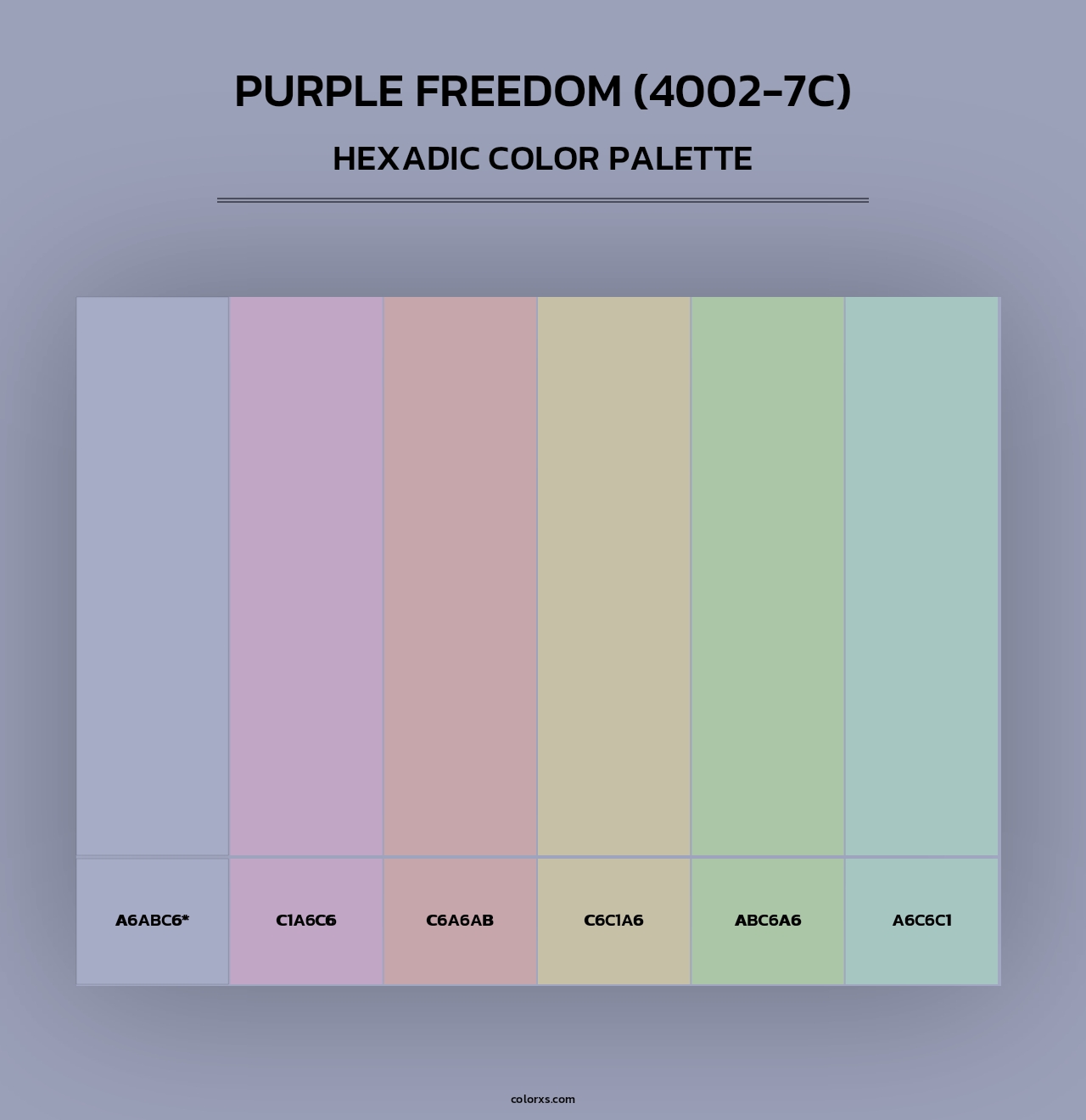 Purple Freedom (4002-7C) - Hexadic Color Palette