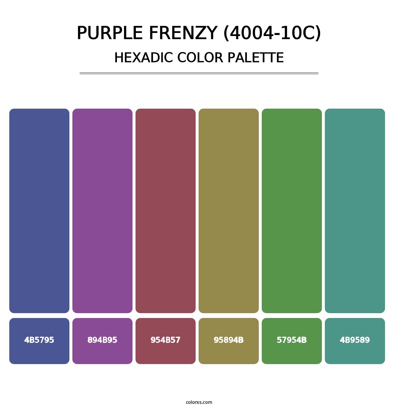 Purple Frenzy (4004-10C) - Hexadic Color Palette