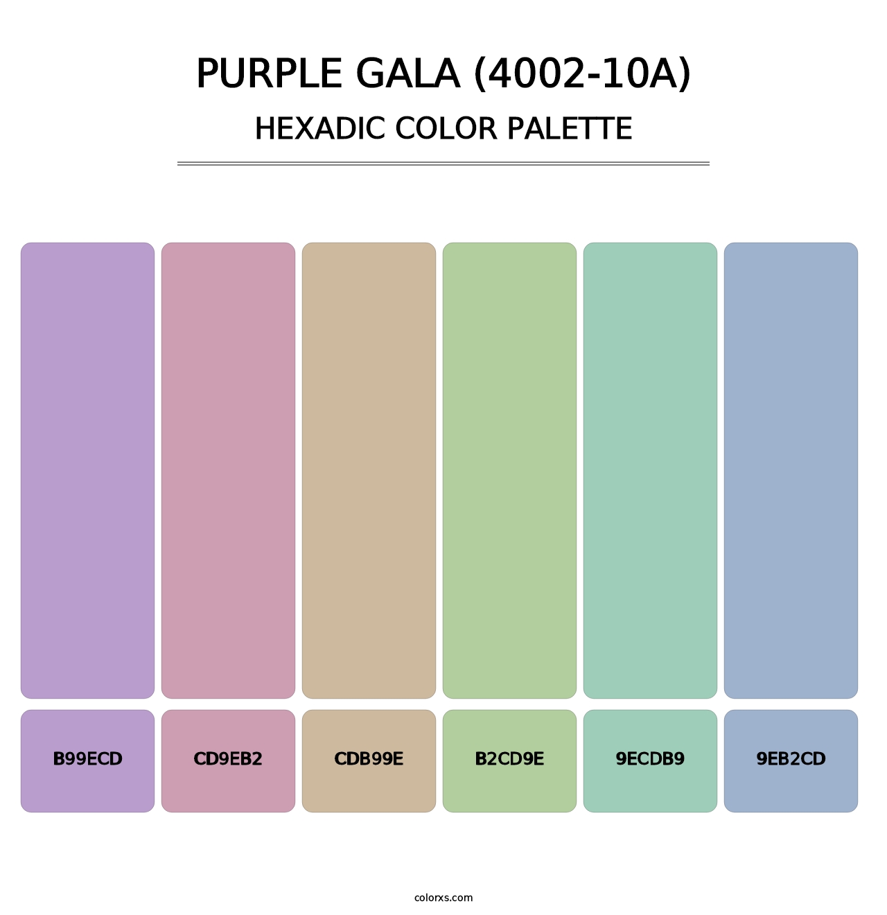 Purple Gala (4002-10A) - Hexadic Color Palette
