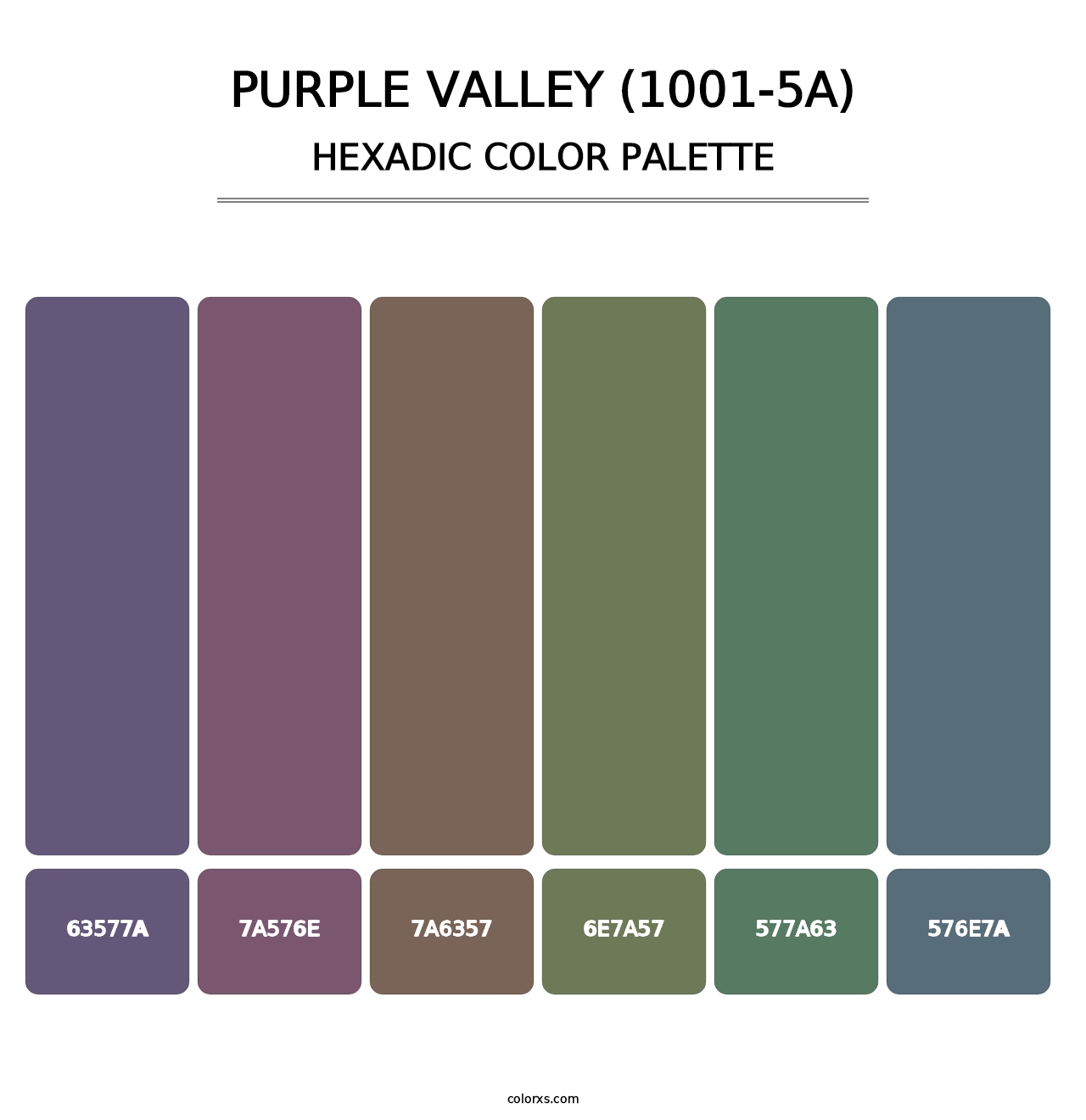 Purple Valley (1001-5A) - Hexadic Color Palette