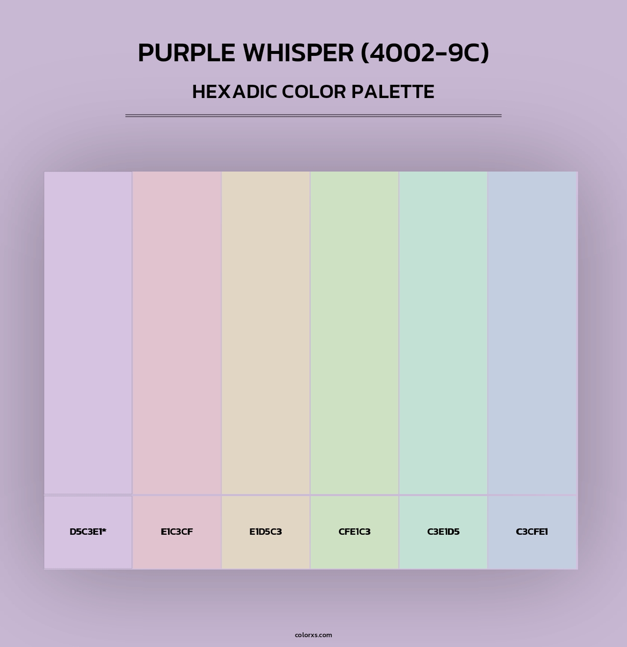 Purple Whisper (4002-9C) - Hexadic Color Palette