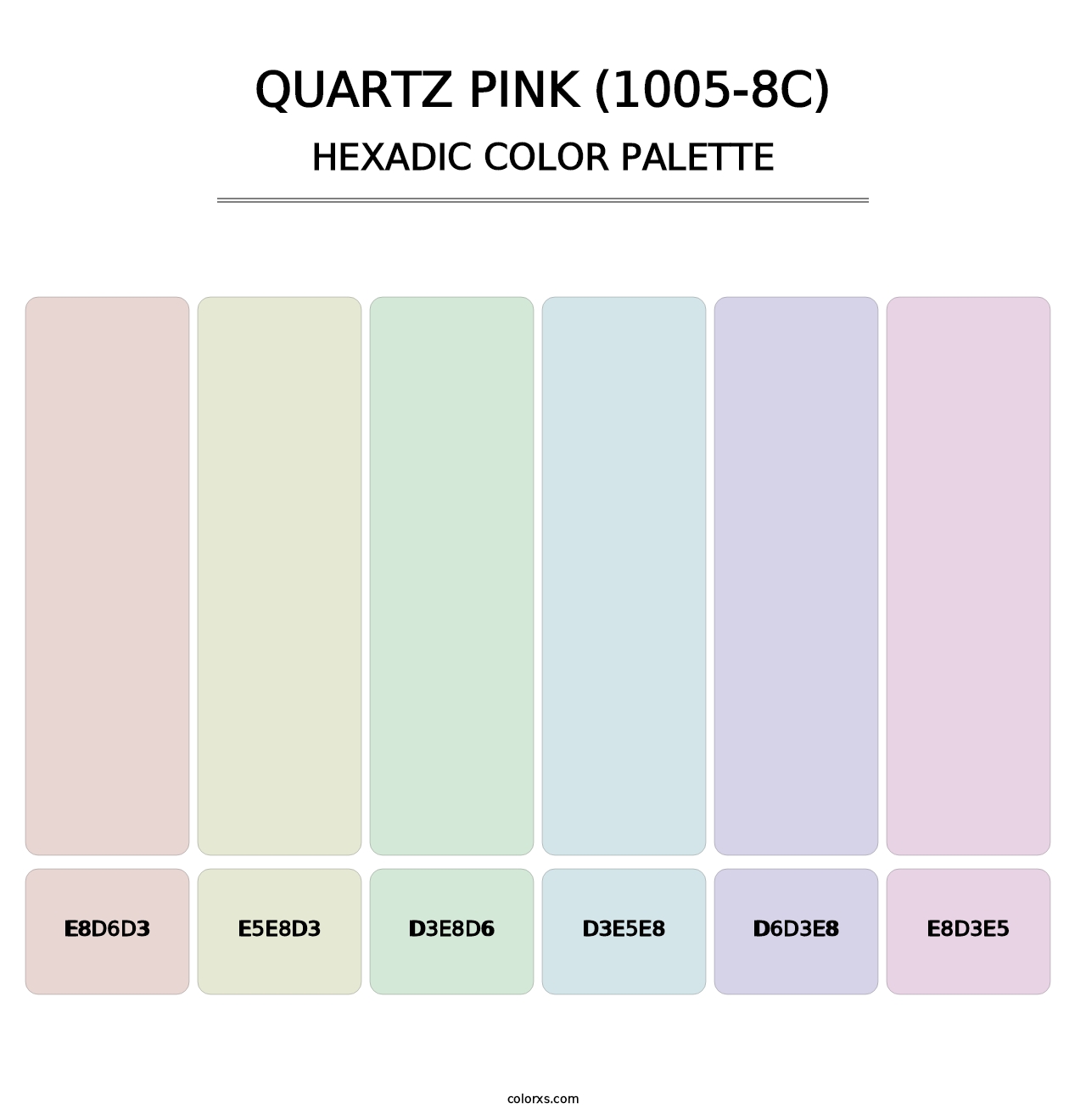 Quartz Pink (1005-8C) - Hexadic Color Palette