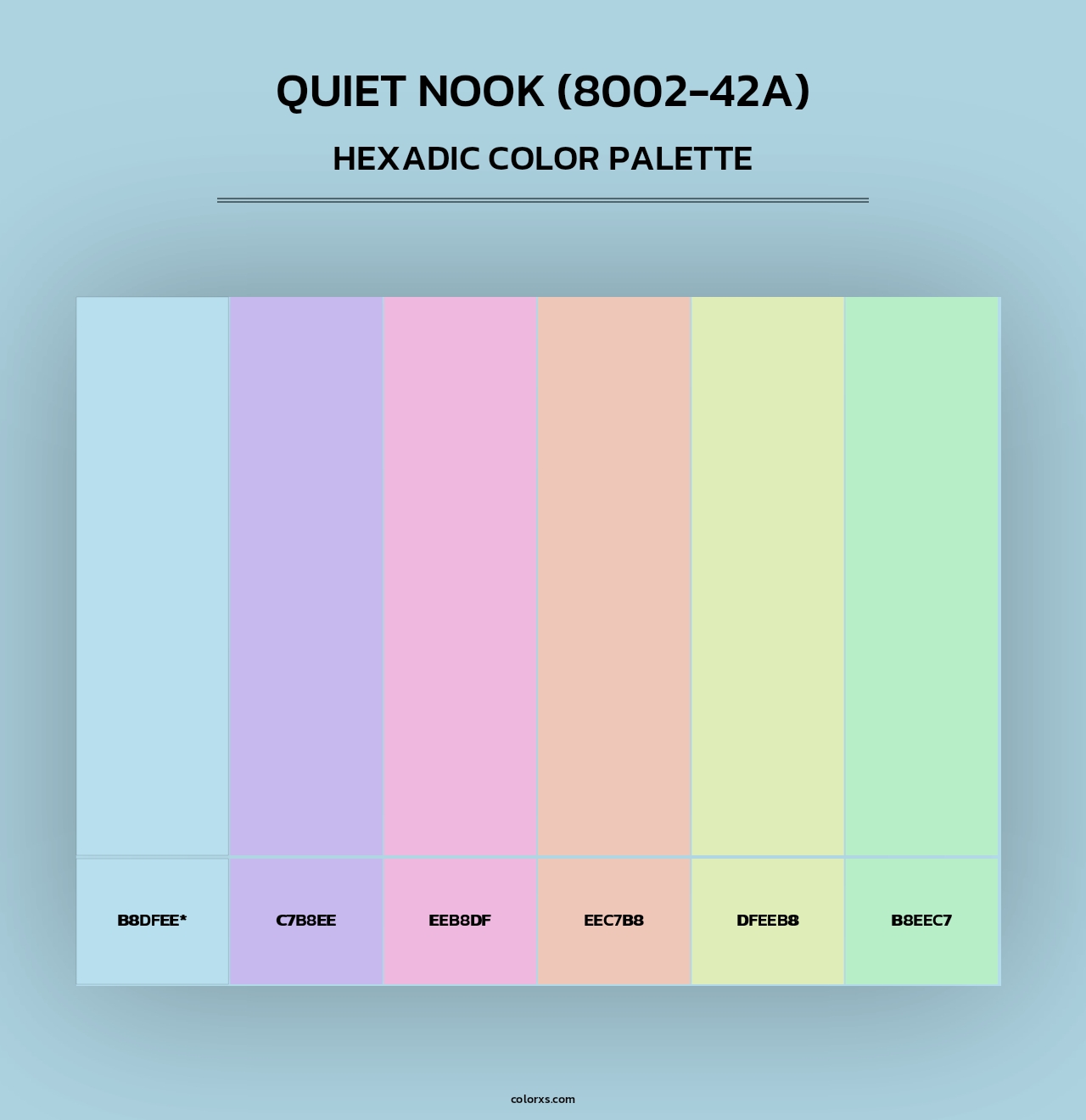 Quiet Nook (8002-42A) - Hexadic Color Palette