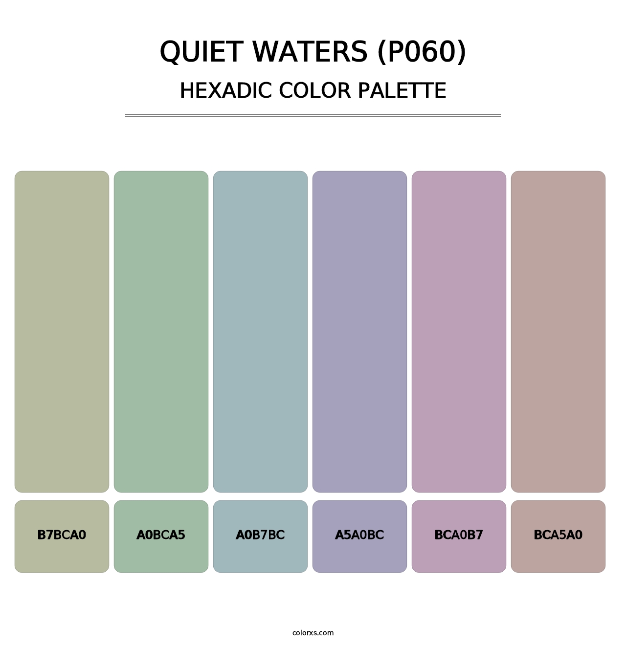 Quiet Waters (P060) - Hexadic Color Palette