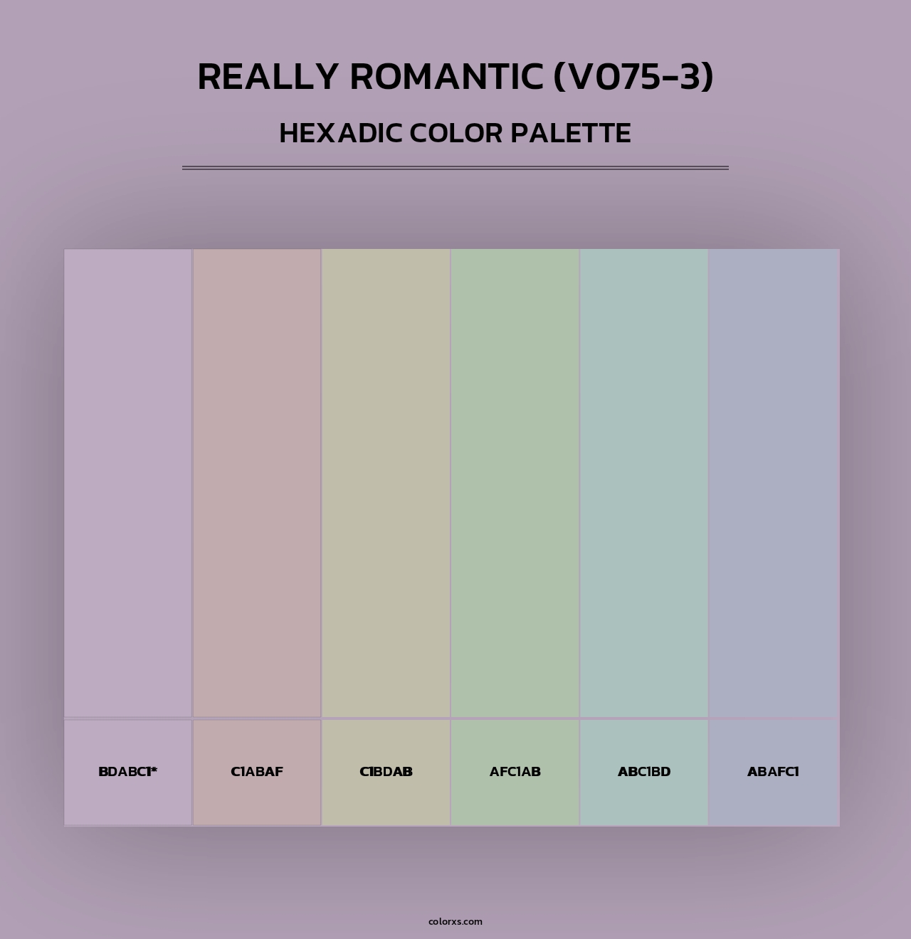 Really Romantic (V075-3) - Hexadic Color Palette
