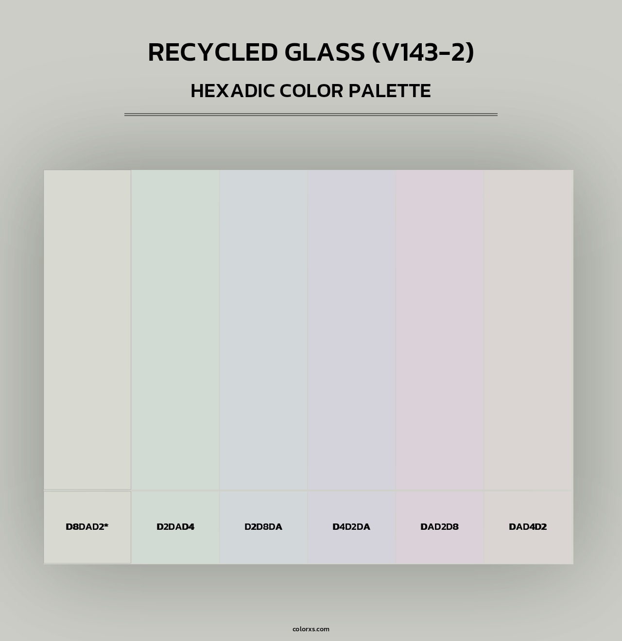 Recycled Glass (V143-2) - Hexadic Color Palette