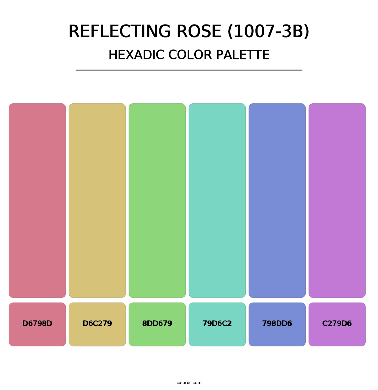 Reflecting Rose (1007-3B) - Hexadic Color Palette