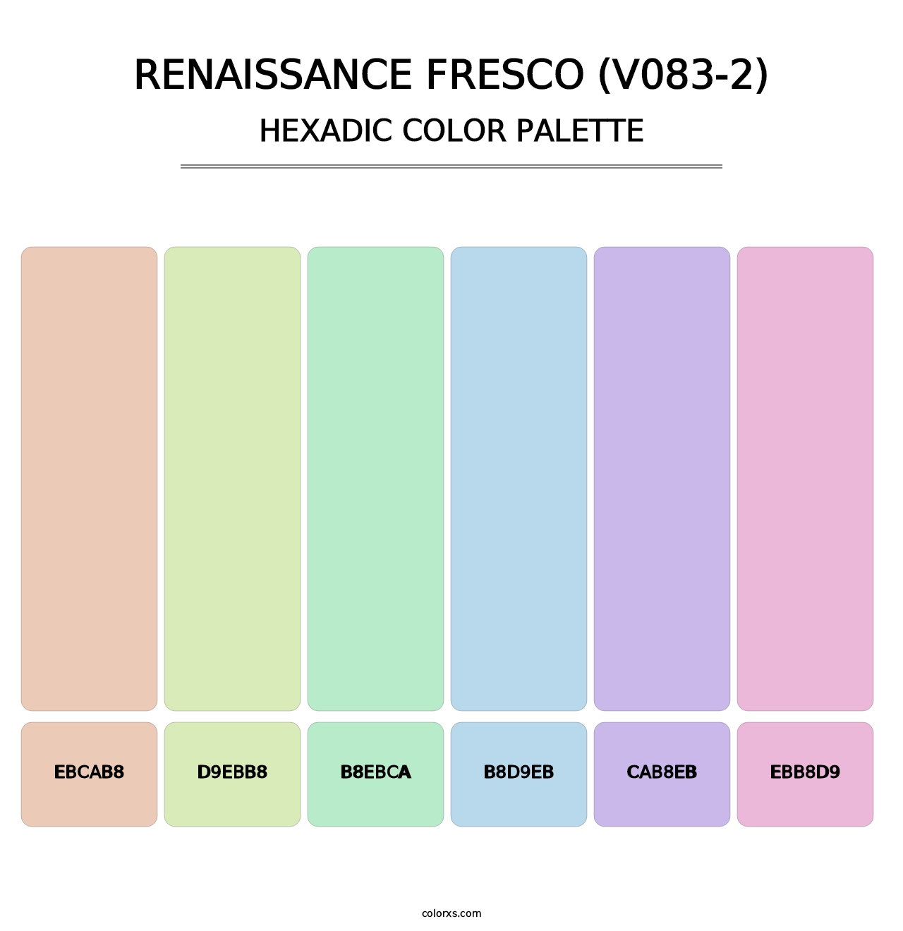 Renaissance Fresco (V083-2) - Hexadic Color Palette