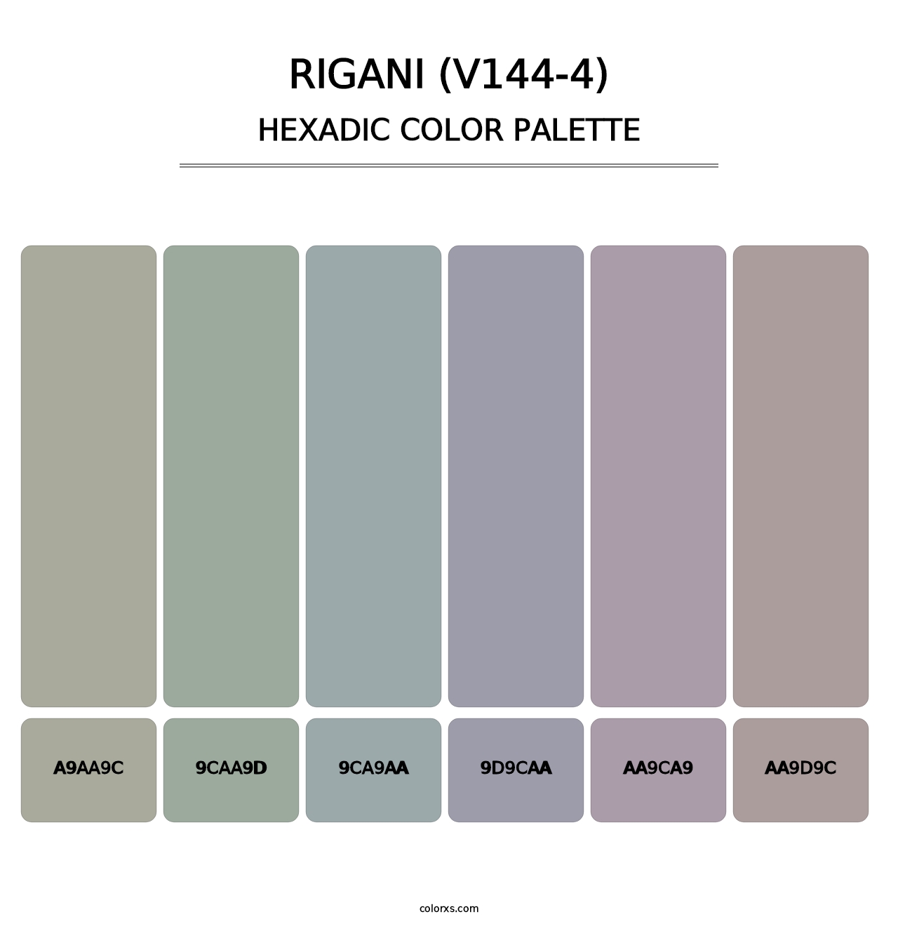 Rigani (V144-4) - Hexadic Color Palette