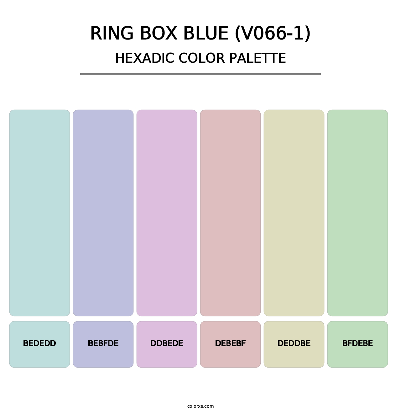 Ring Box Blue (V066-1) - Hexadic Color Palette