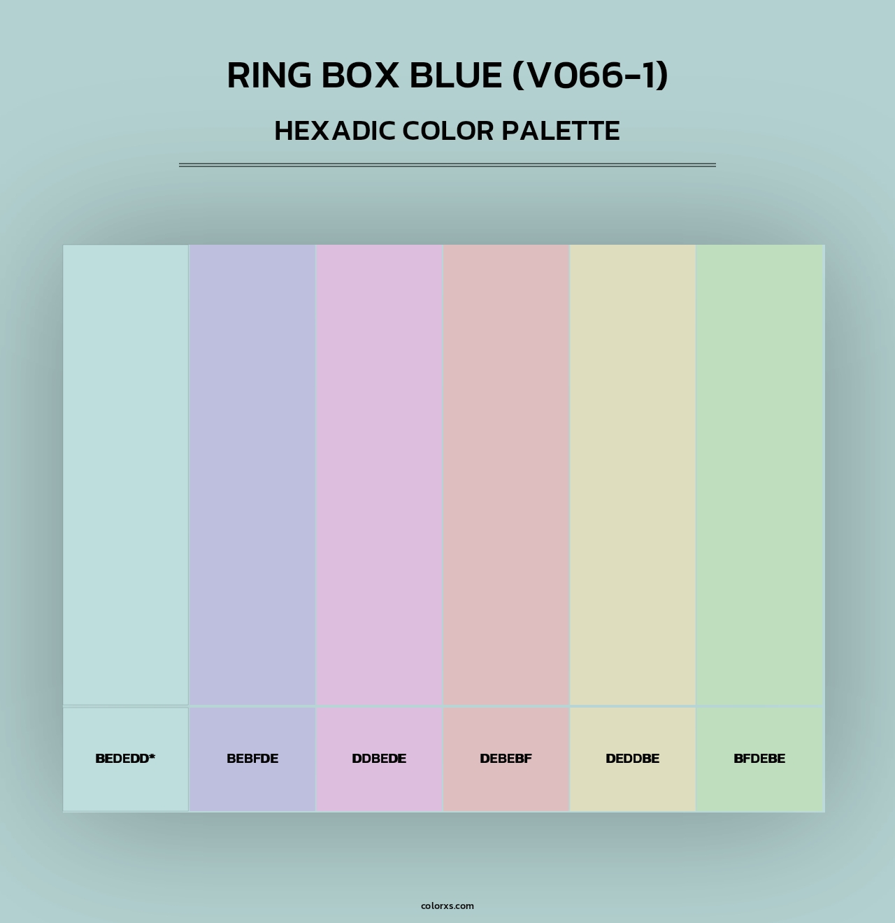 Ring Box Blue (V066-1) - Hexadic Color Palette