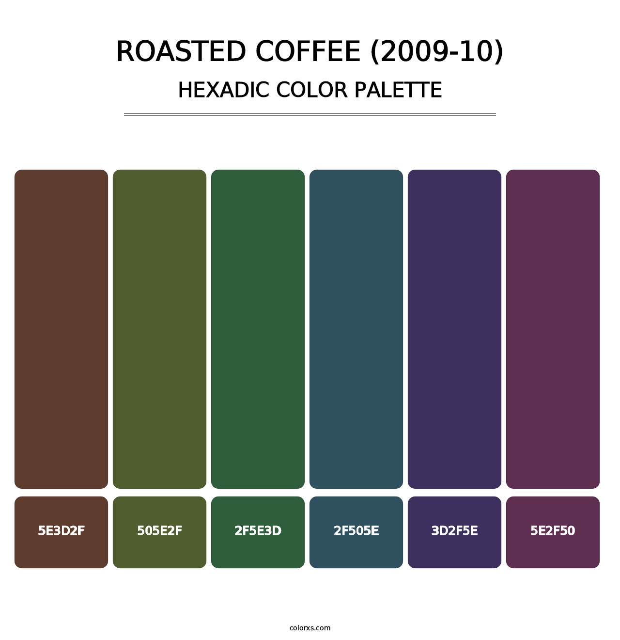 Roasted Coffee (2009-10) - Hexadic Color Palette