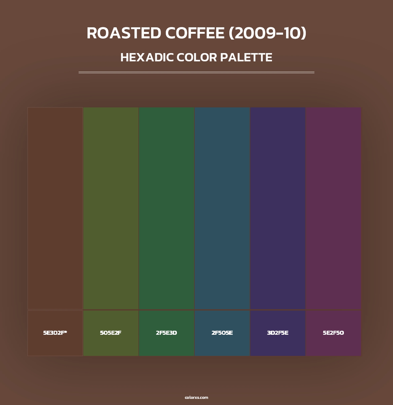Roasted Coffee (2009-10) - Hexadic Color Palette