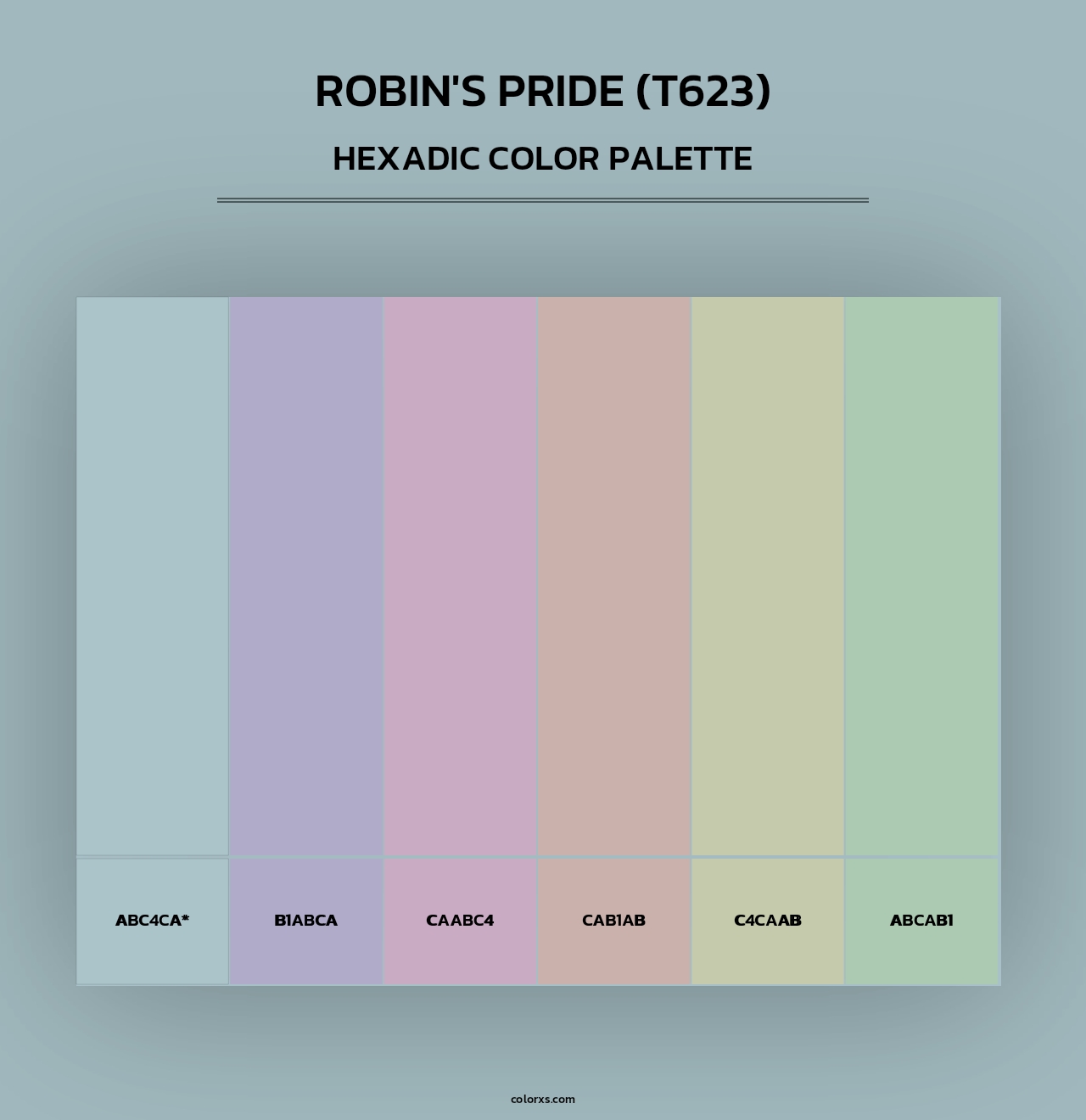 Robin's Pride (T623) - Hexadic Color Palette