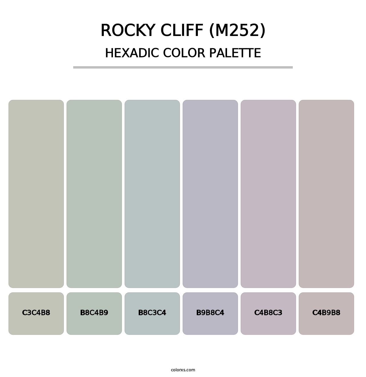 Rocky Cliff (M252) - Hexadic Color Palette