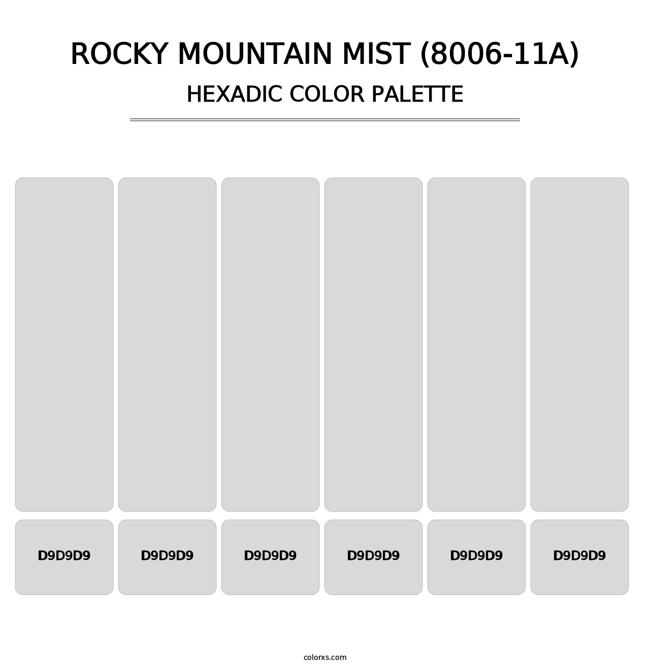 Rocky Mountain Mist (8006-11A) - Hexadic Color Palette