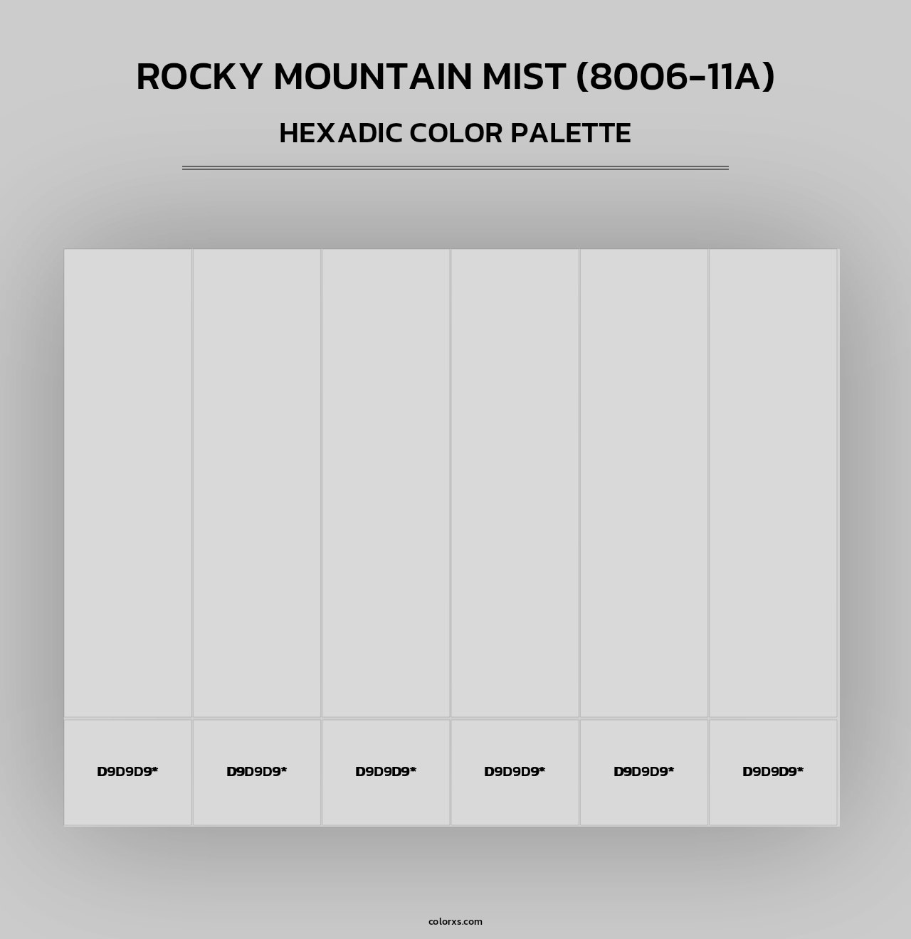 Rocky Mountain Mist (8006-11A) - Hexadic Color Palette