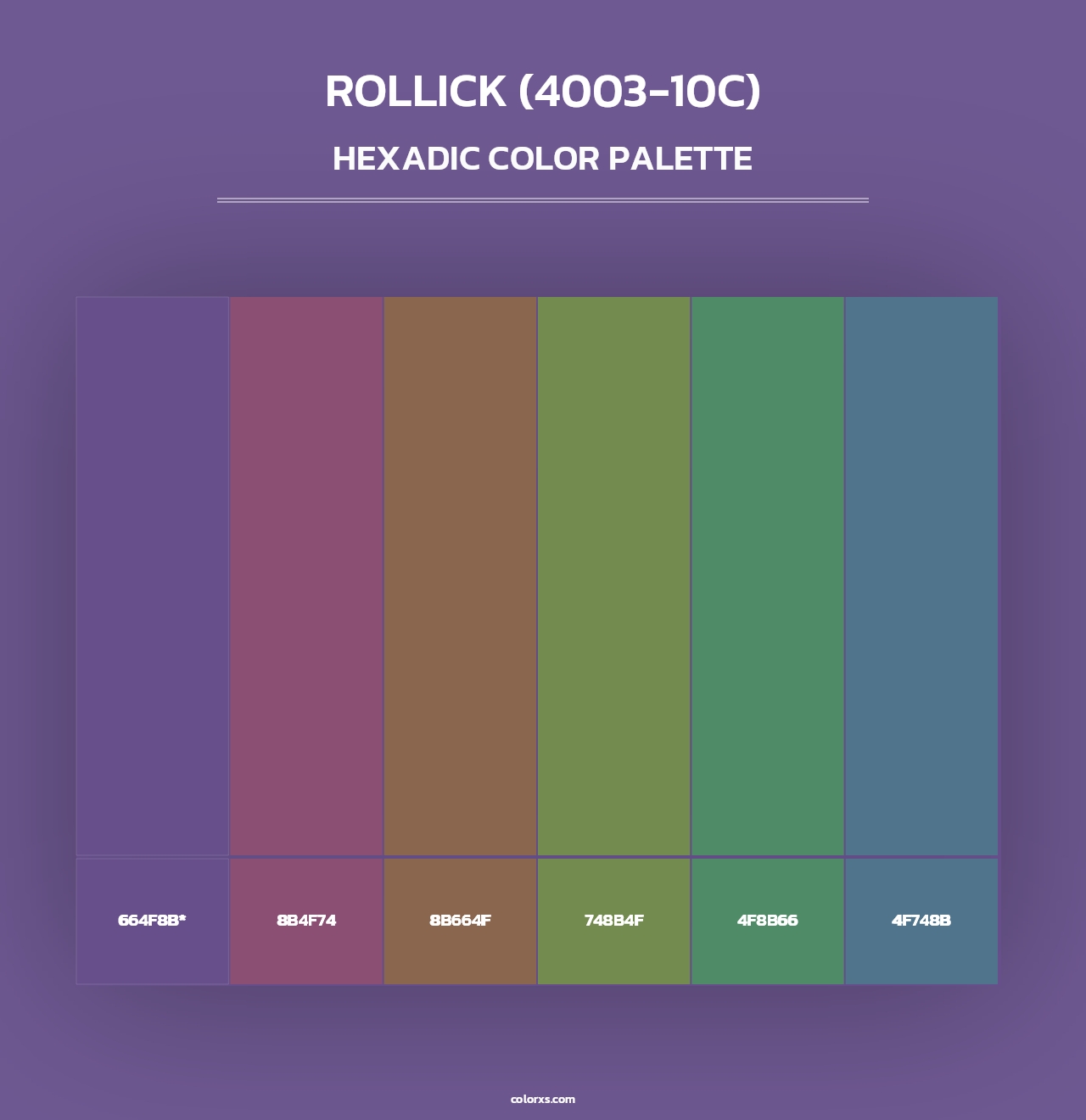 Rollick (4003-10C) - Hexadic Color Palette
