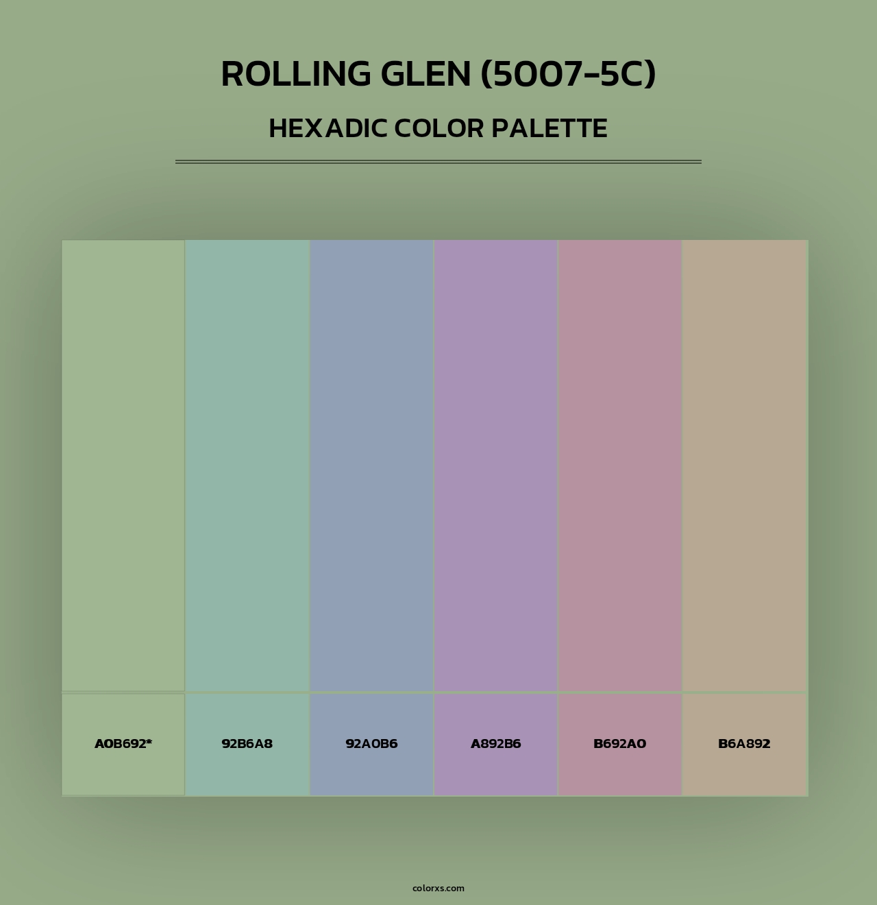 Rolling Glen (5007-5C) - Hexadic Color Palette
