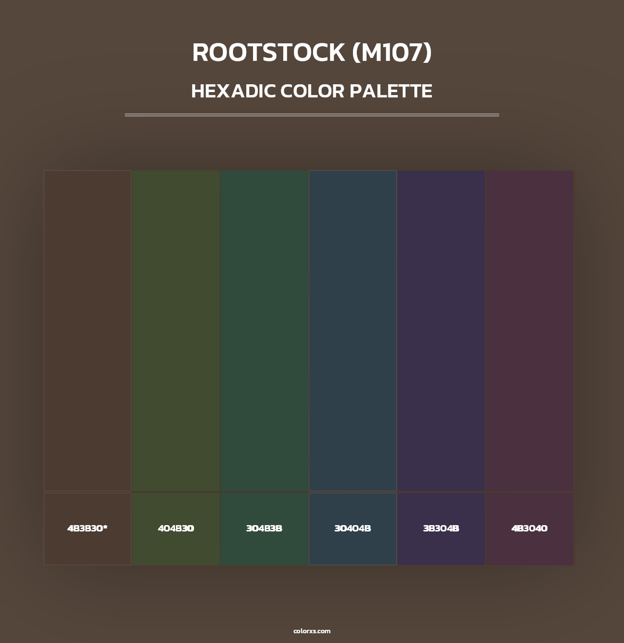 Rootstock (M107) - Hexadic Color Palette