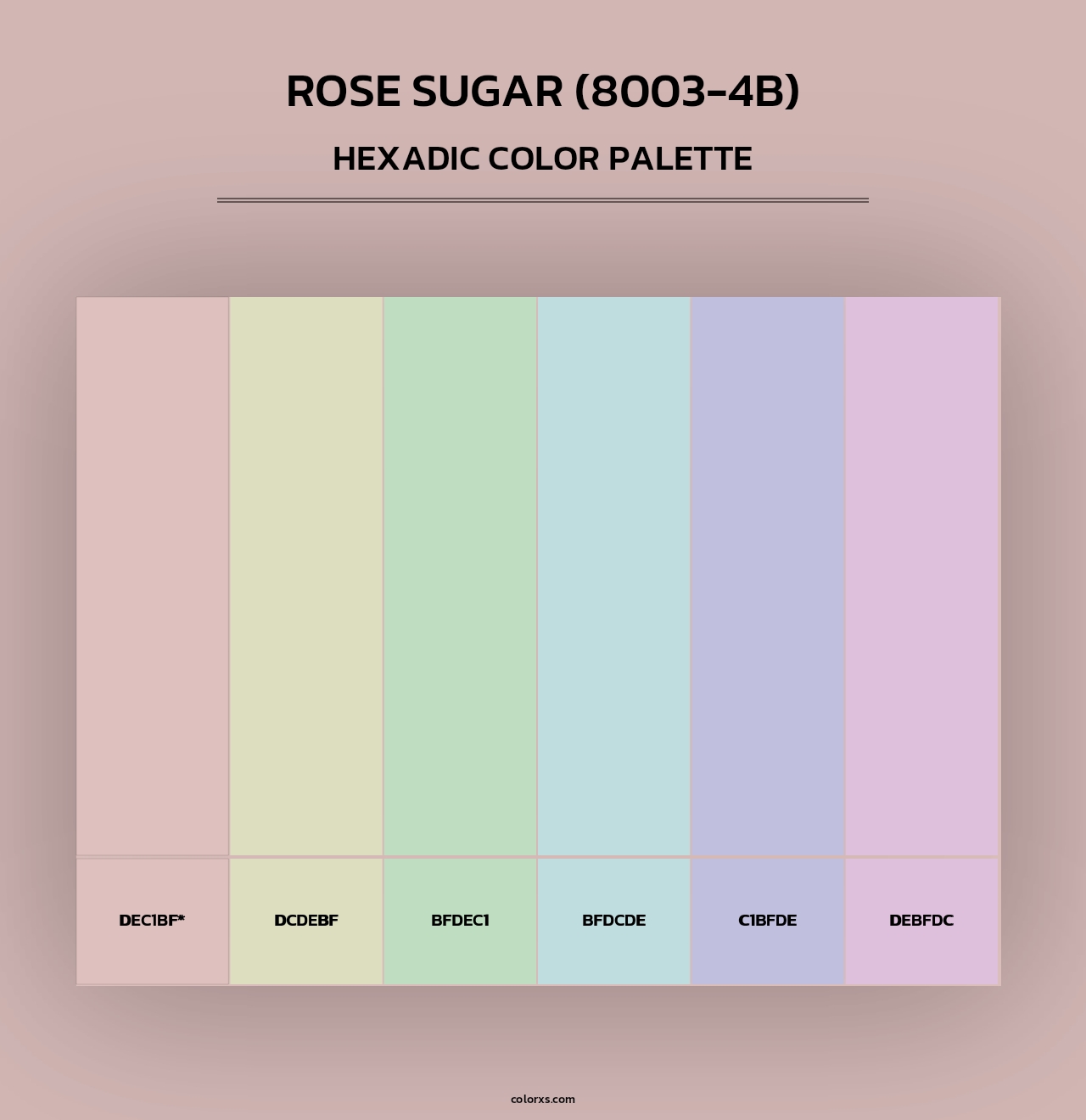 Rose Sugar (8003-4B) - Hexadic Color Palette