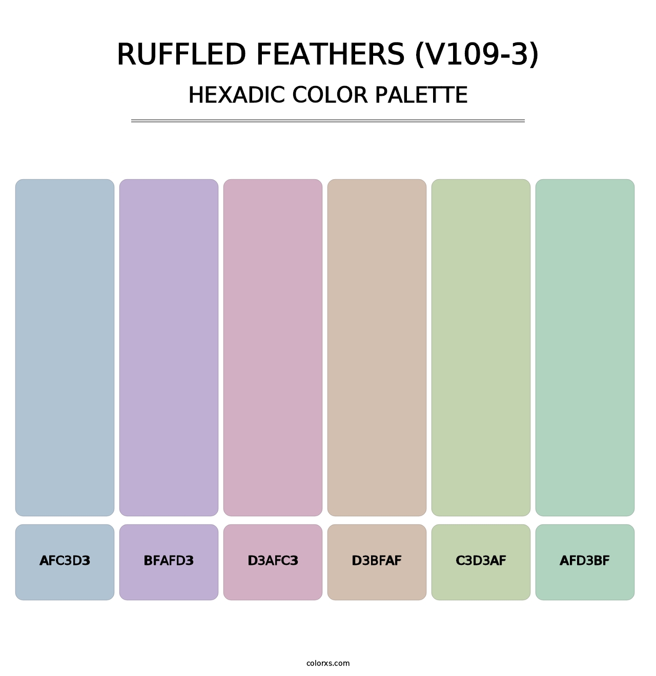 Ruffled Feathers (V109-3) - Hexadic Color Palette
