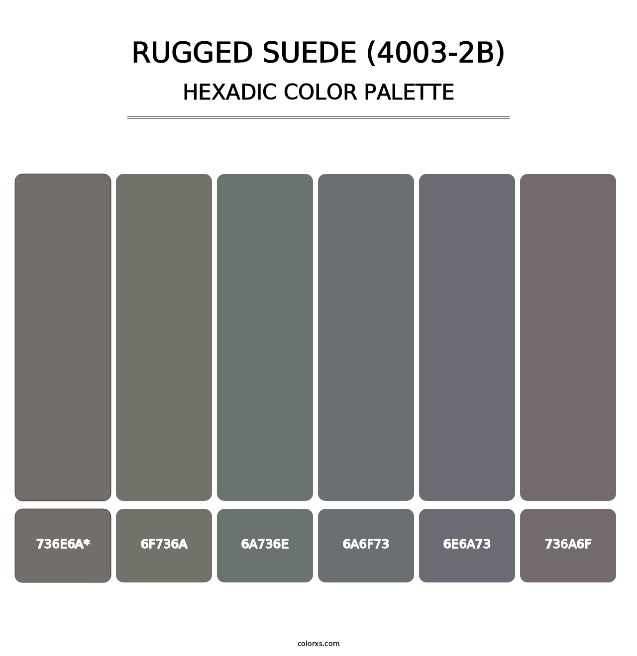 Rugged Suede (4003-2B) - Hexadic Color Palette