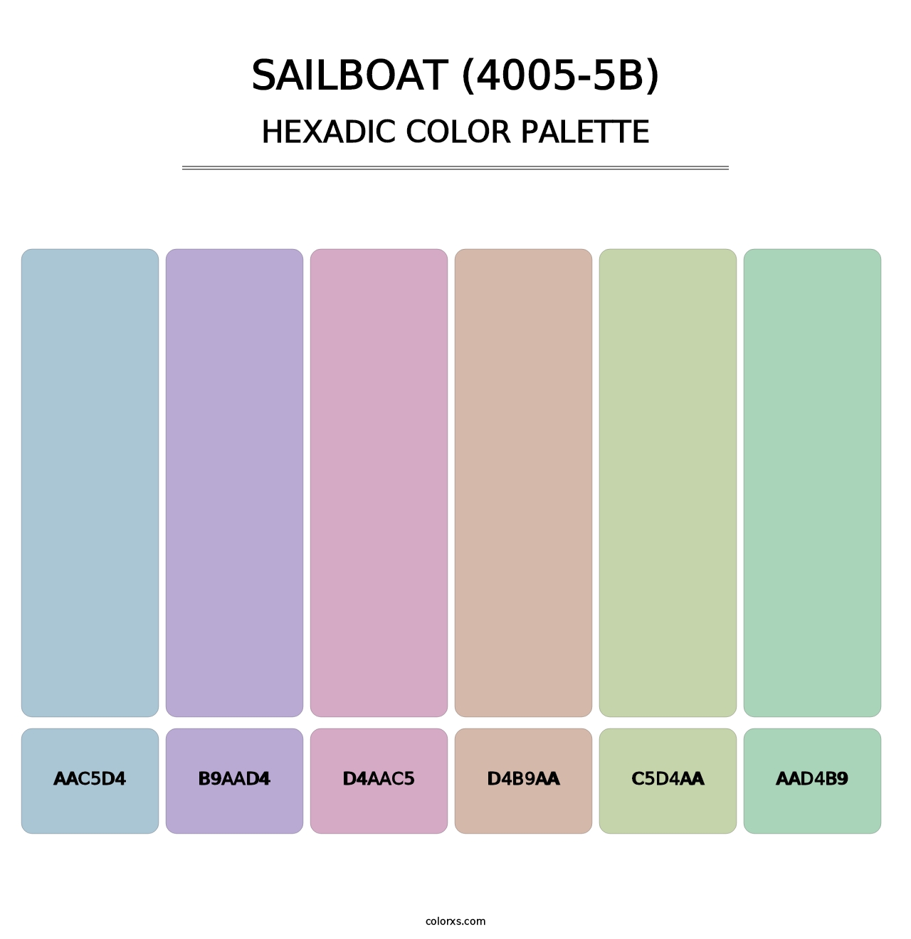 Sailboat (4005-5B) - Hexadic Color Palette
