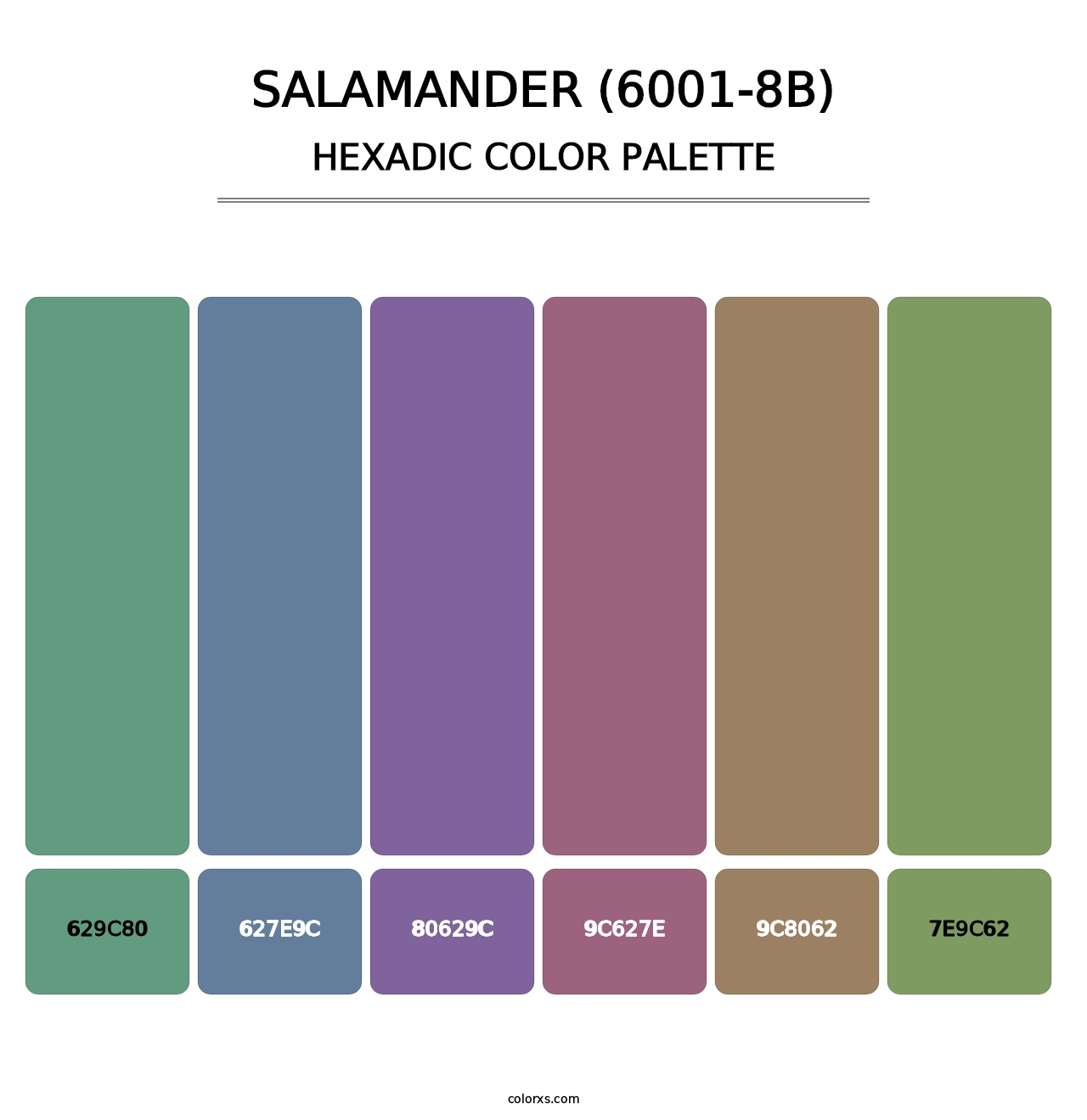 Salamander (6001-8B) - Hexadic Color Palette