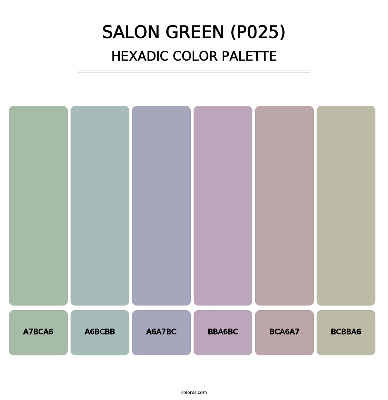 Salon Green (P025) - Hexadic Color Palette