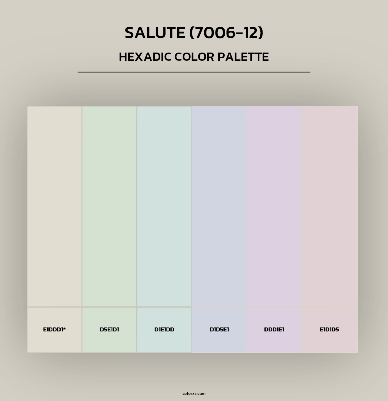 Salute (7006-12) - Hexadic Color Palette