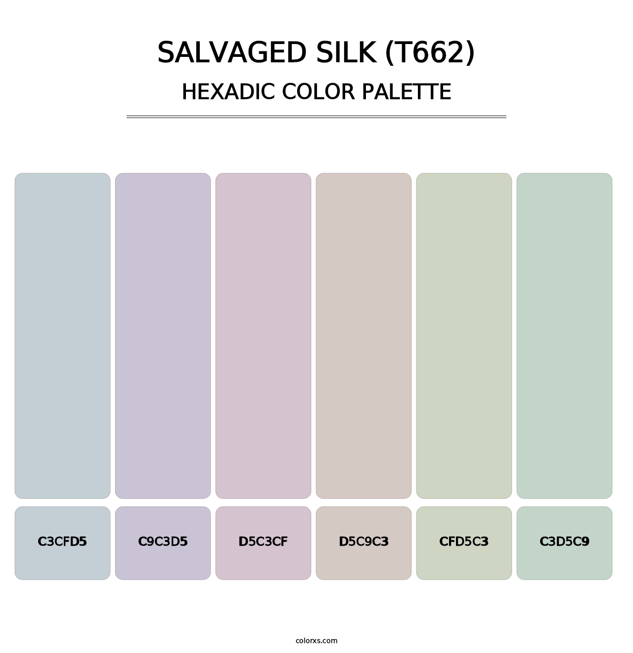 Salvaged Silk (T662) - Hexadic Color Palette