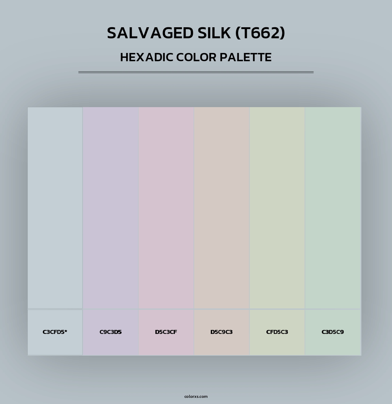 Salvaged Silk (T662) - Hexadic Color Palette