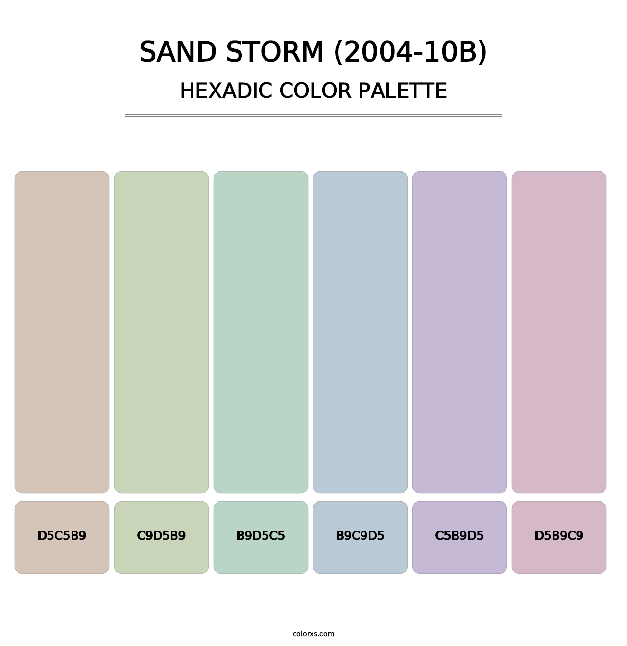Sand Storm (2004-10B) - Hexadic Color Palette