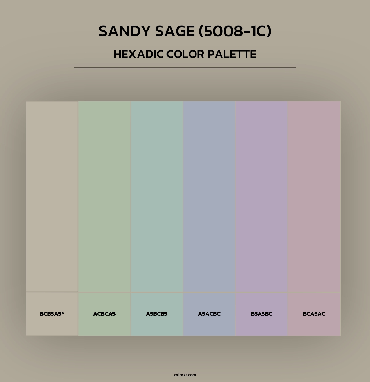 Sandy Sage (5008-1C) - Hexadic Color Palette