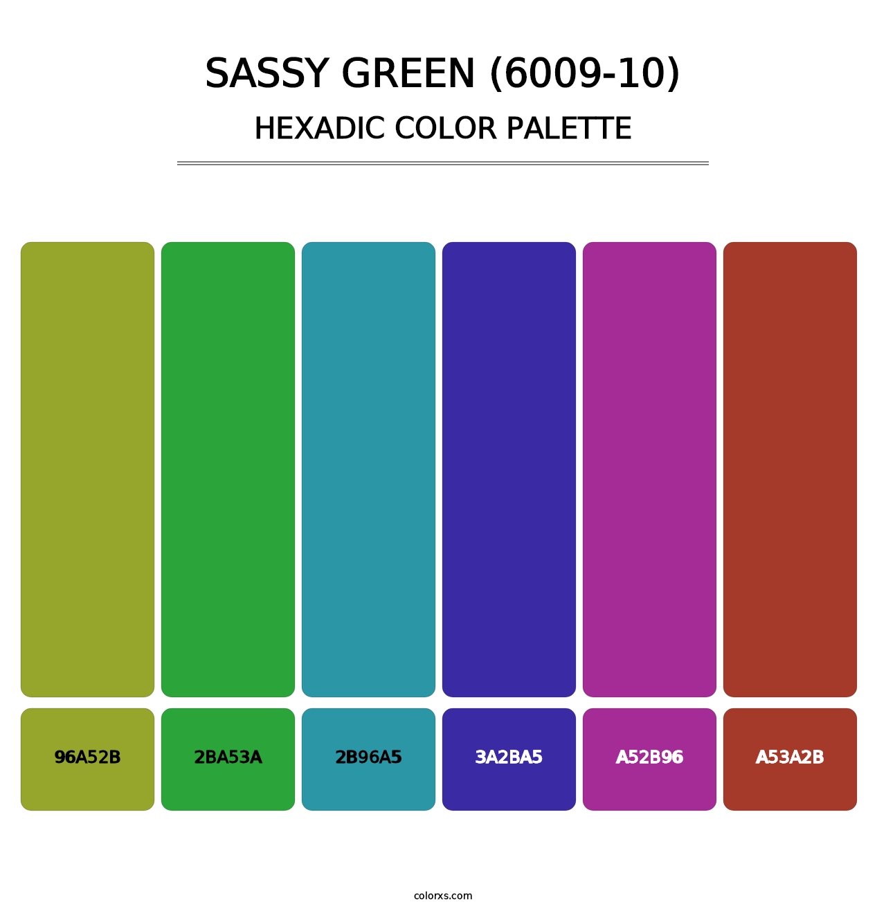 Sassy Green (6009-10) - Hexadic Color Palette