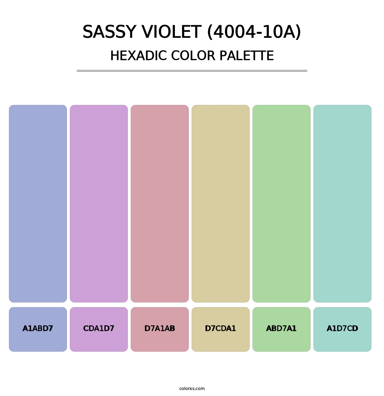 Sassy Violet (4004-10A) - Hexadic Color Palette