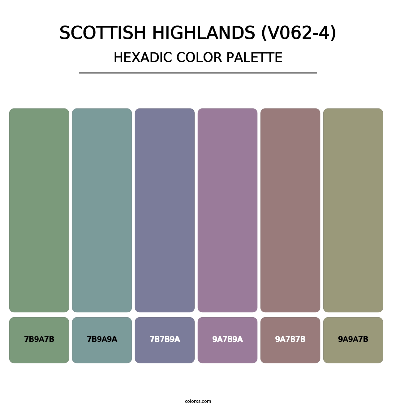 Scottish Highlands (V062-4) - Hexadic Color Palette
