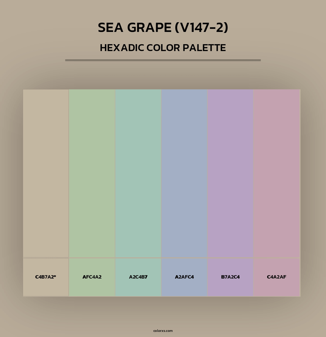 Sea Grape (V147-2) - Hexadic Color Palette